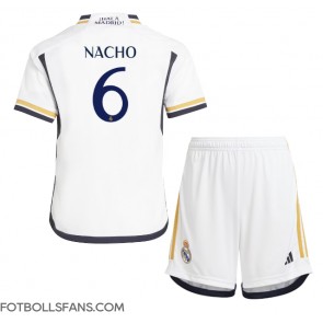 Real Madrid Nacho #6 Replika Hemmatröja Barn 2023-24 Kortärmad (+ Korta byxor)
